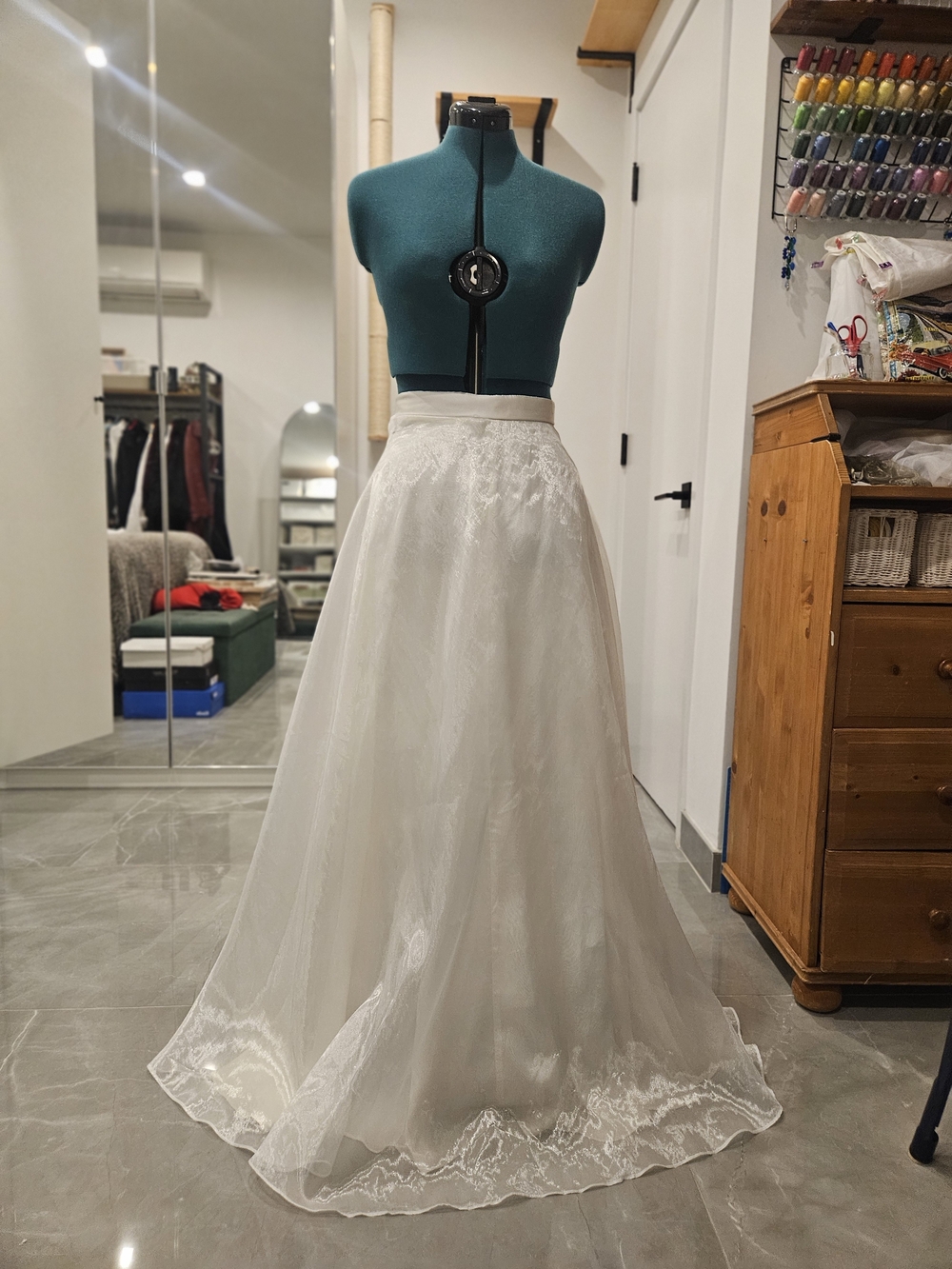 Roberta Bridal Ivory Organza Skirt